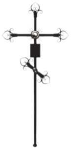 Металлический крест "Декор"